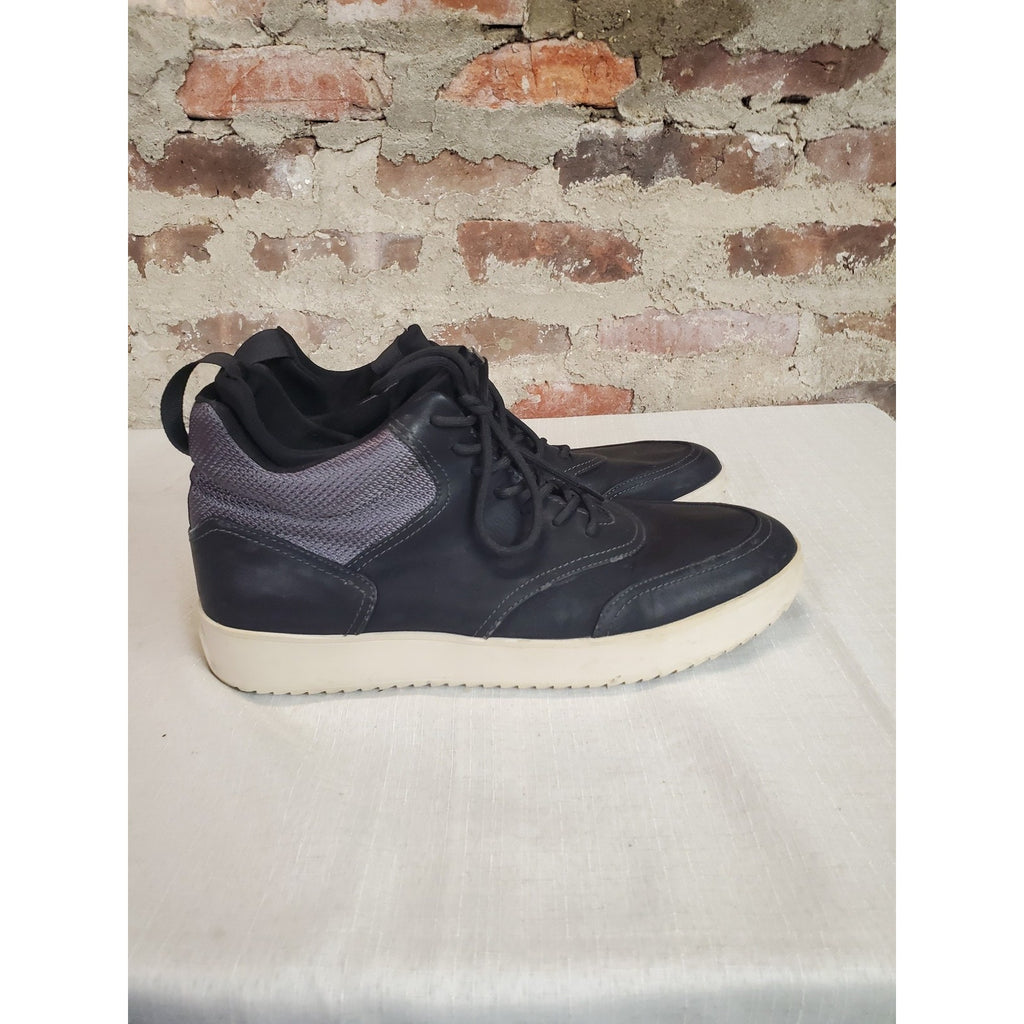 Steve Madden Mens ZERODAWN High Top Sneakers 12 Black Grey Athletic