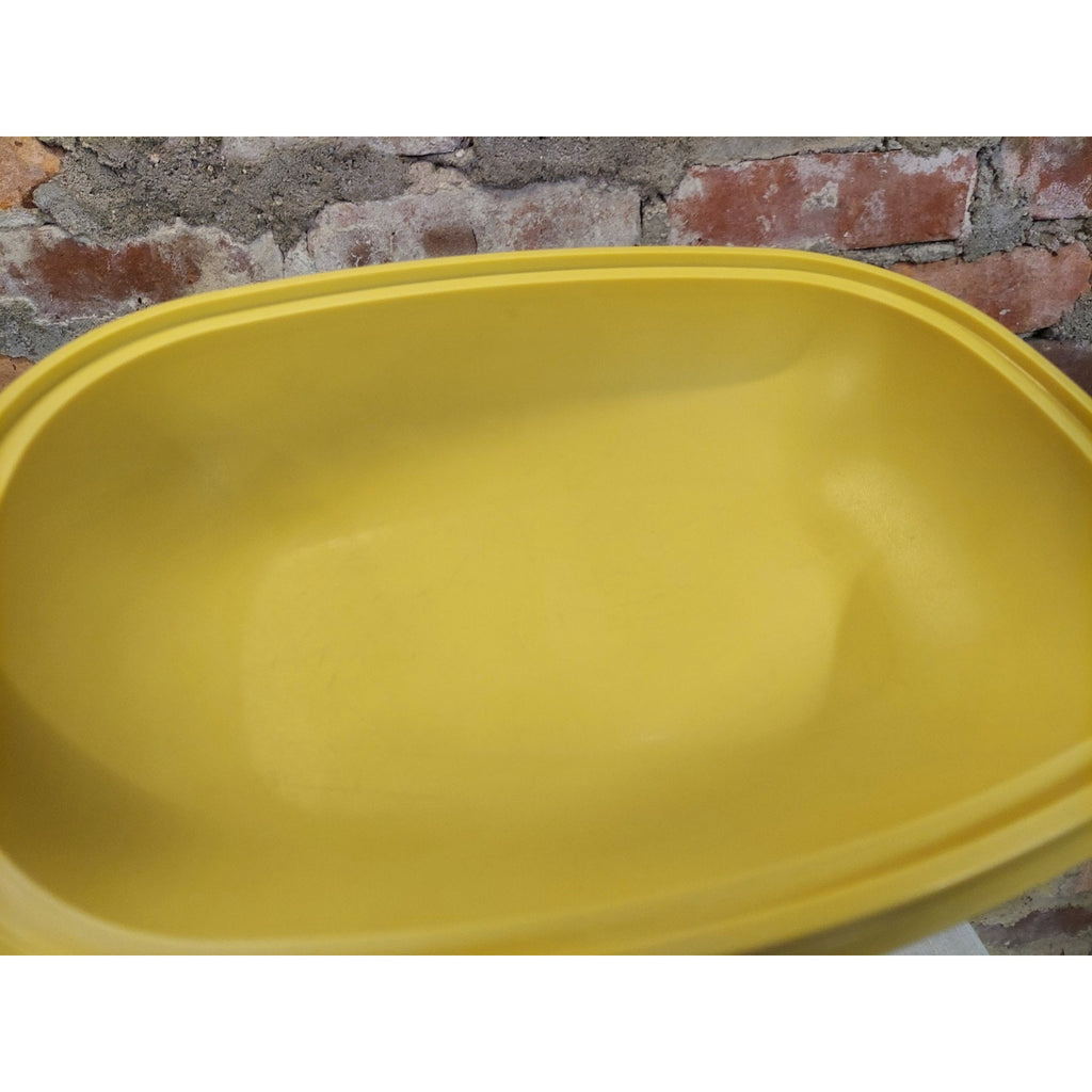 Tupperware Steamer Warmer Set 1273-4 Yellow White Vintage Kitchenware Food