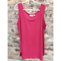 Attitudes by Renee Womens Tank Top Plus Size 1X Hot Pink Fuchsia Sleeveless