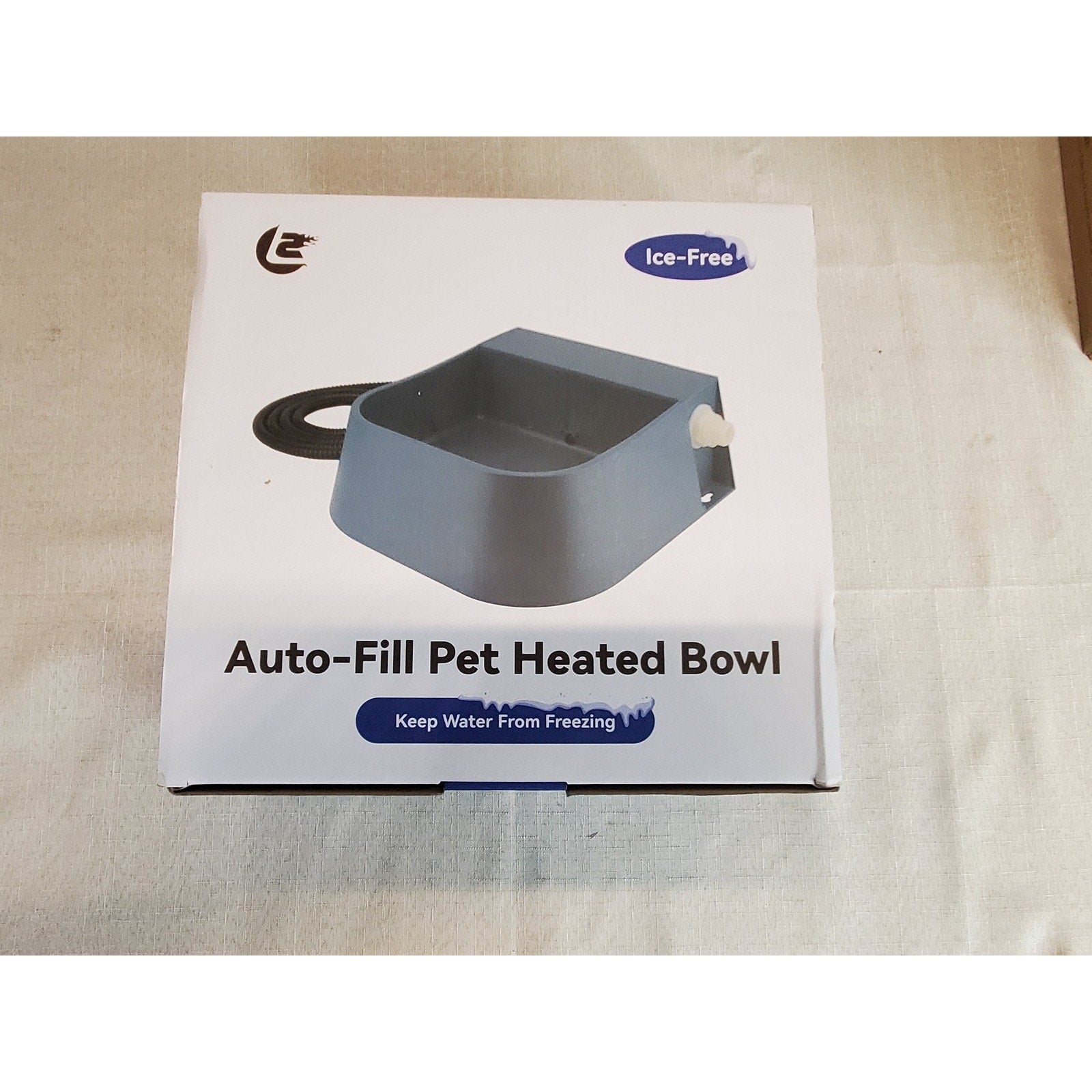 Auto-Fill Pet Heated Bowl Ice Free Automatic Outdoor Waterer Dog Cat