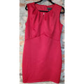 Stella & Julie Womens Plus Sheath Dress Size 14W Red Sleeveless Cocktail Party