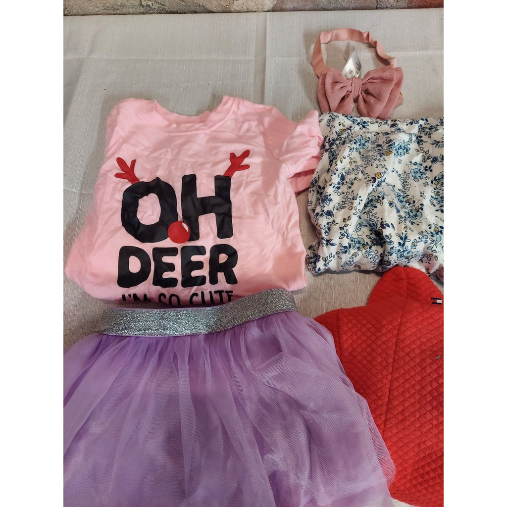 Carters Tommy Hilfiger Girls Clothing Lot 12 Months 7 Piece Bundle Multicolor