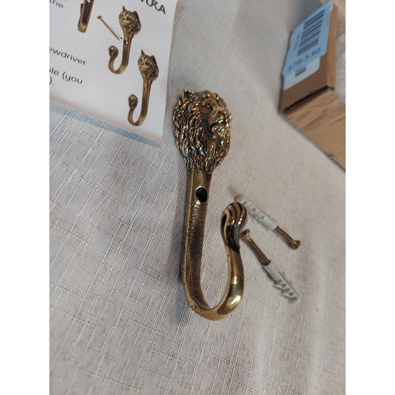 Hook lion, coat hook lion head, brass clothes hook, Wall Bag Hook Bathroom Towel