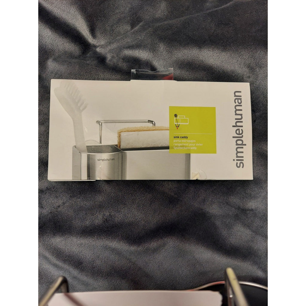 Simplehuman Sink Caddy Stainless Steel Sponge Brush Holder Suction Kitchen