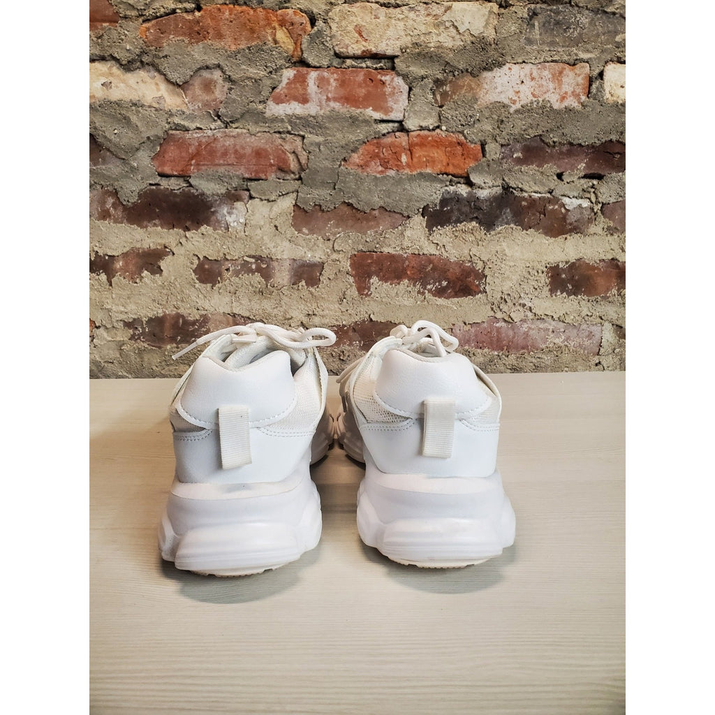 HOGENT Womens Chunky Platform Sneakers US 8.5 White Athletic Casual Shoes