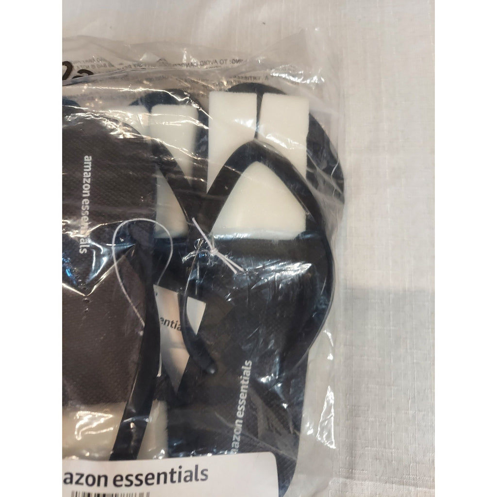 amazon essentials Womens Flip Flops US 8 Black 3 Pack Casual Summer New