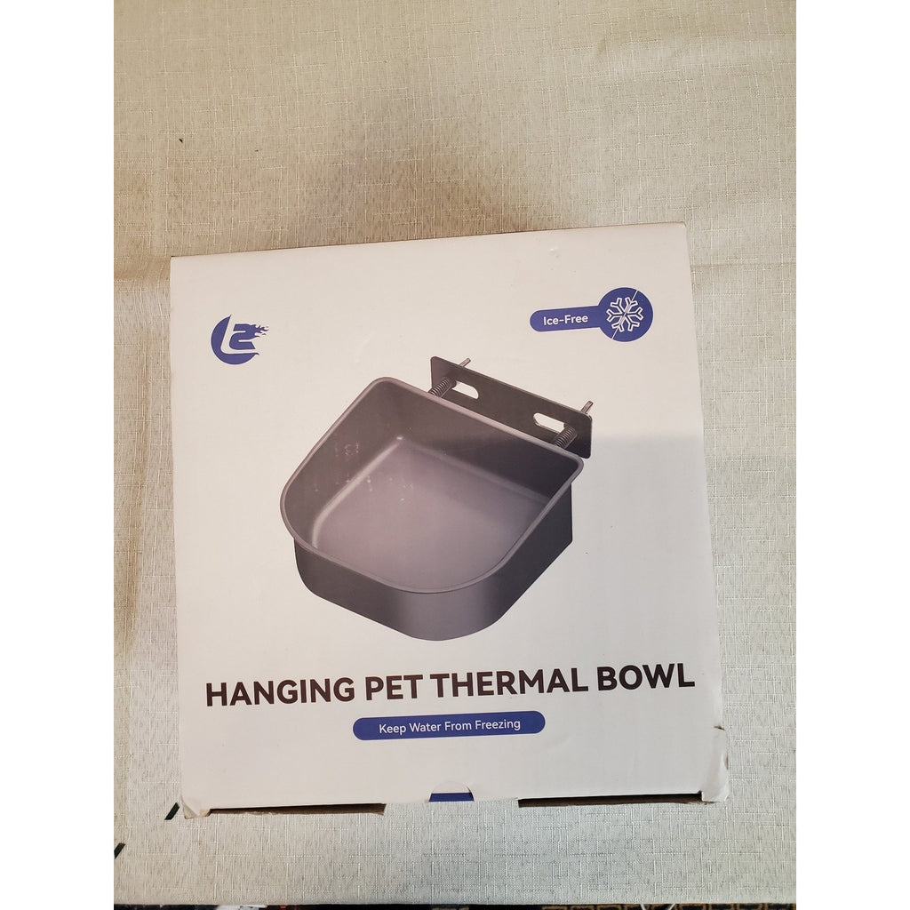 Heated Pet Thermal Water Bowl Hanging Anti Freeze Dog Cat Bird Outdoor Indoor
