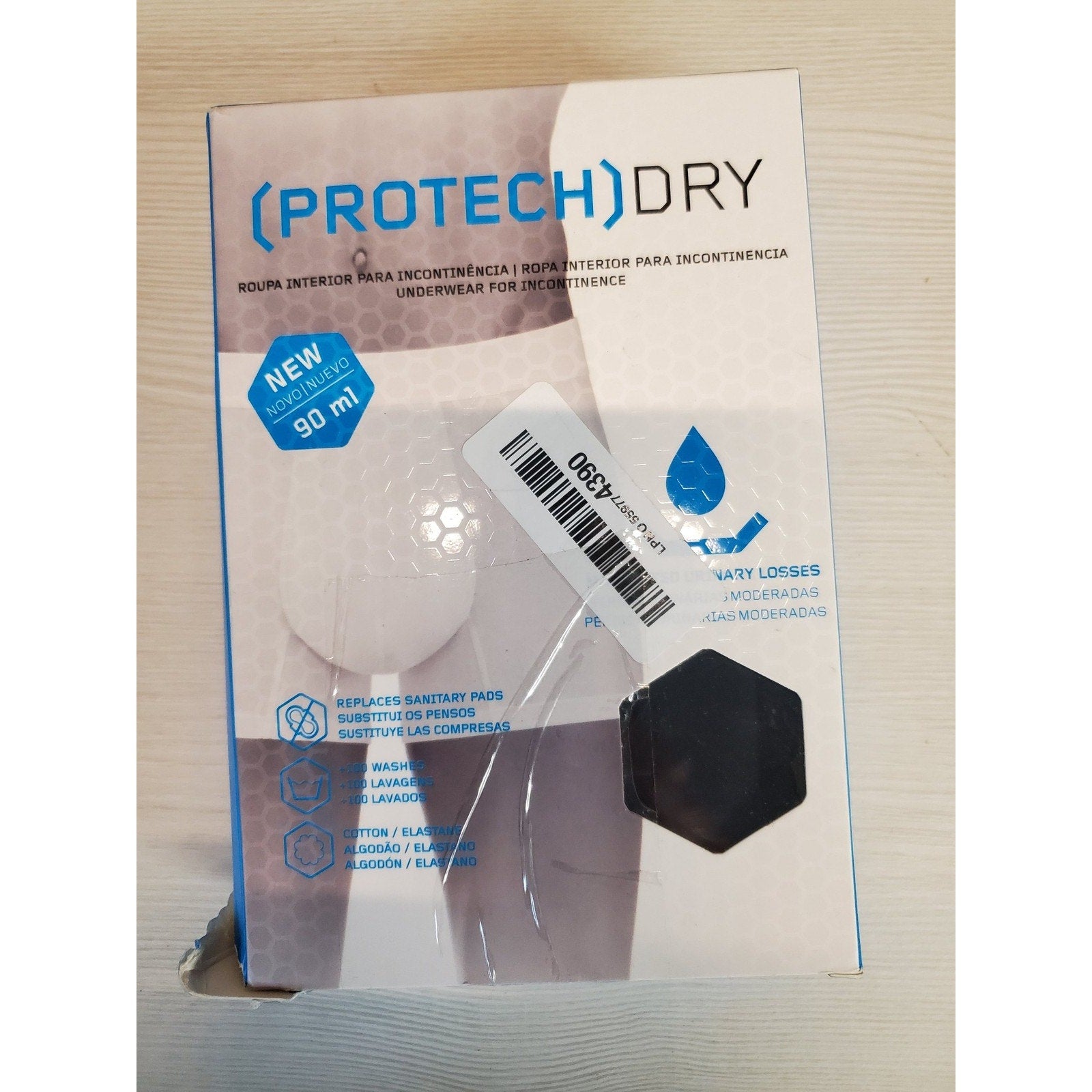 PROTECH DRY Mens Incontinence Underwear Boxer Briefs 2X XXL Reusable