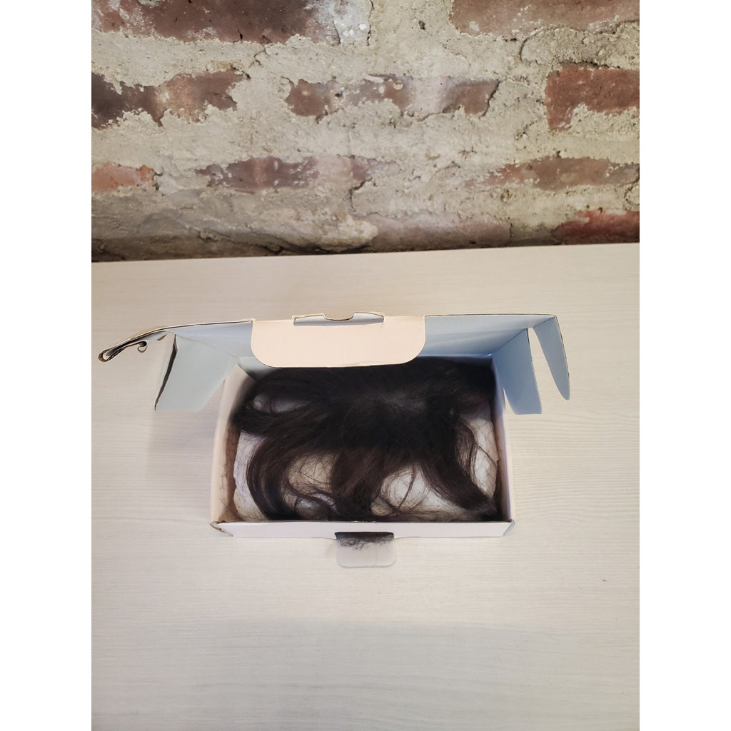 MY-LADY Human Hair Topper Dark Brown Clip In Thinning Hair Piece