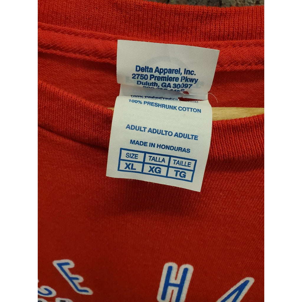 Bryce Harper Philadelphia Phillies T-Shirt Mens Sz XL Red MLB Graphic Tee Delta
