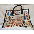 Wizard of Oz Tote Bag Dorothy Emerald City Ruby Slippers Motivational Quote