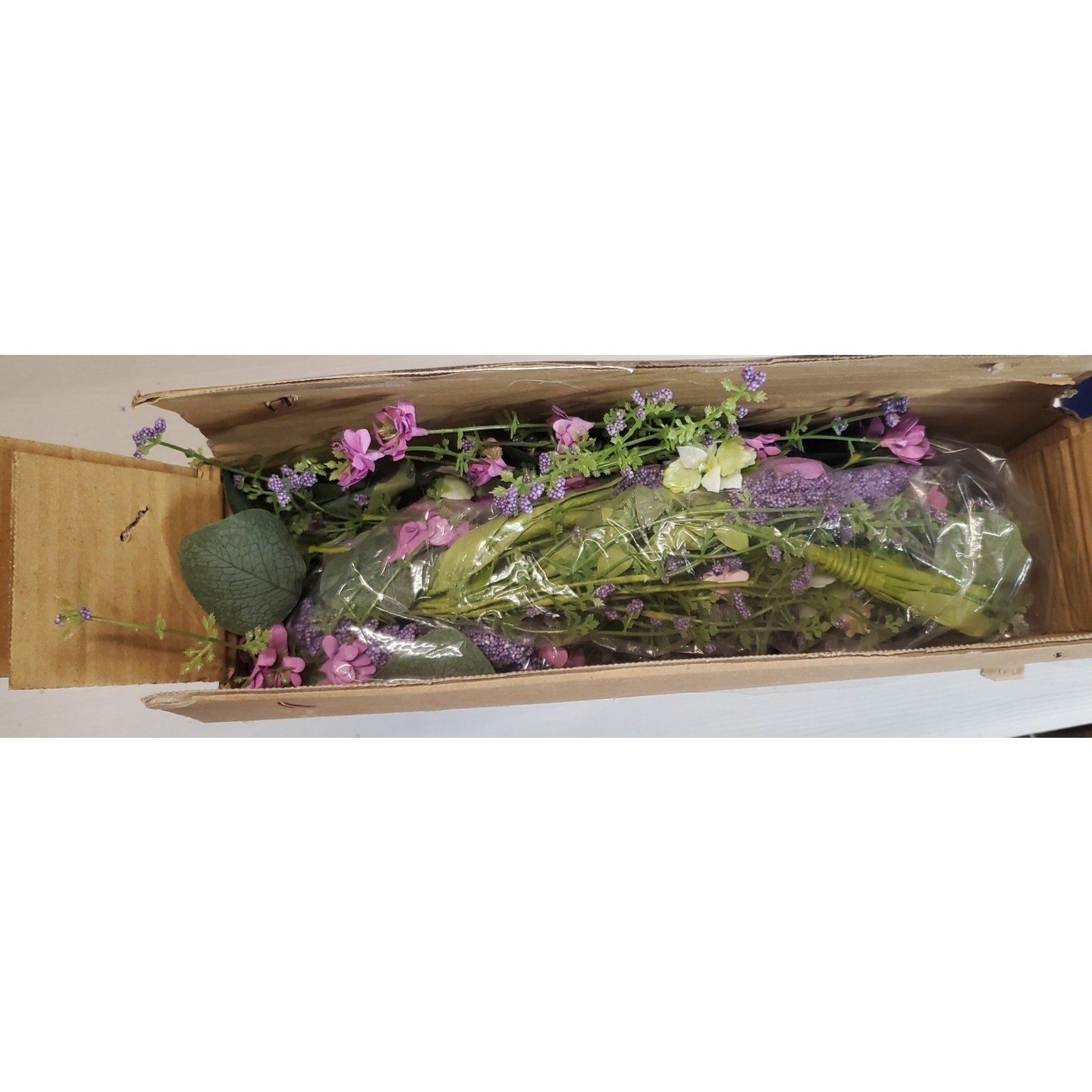 Artificial Flower Garland 6ft Lavender Eucalyptus Greenery Wedding Home Decor