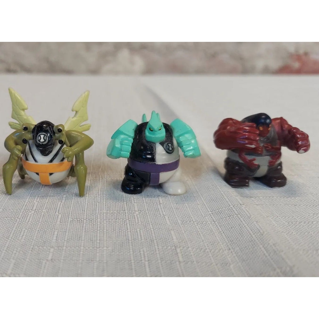 Ben 10 Action Figure Lot 3 Stinkfly Diamondhead Four Arms Mini Alien Toys