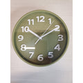 Wall Clock Round Green Modern 7.5 Inch Home Decor Office Living Room