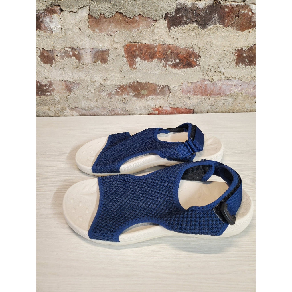 XIHALOOK Womens Walking Sandals Size 8.5 Navy Blue Mesh Adjustable Strap