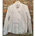 Tuxedo Park Mens Tuxedo Shirt Small S White Pleated Long Sleeve French Cuff