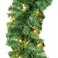 Christmas Garland PreLit 2 9ft Strands LED Lights Artificial Pine Holiday Decor