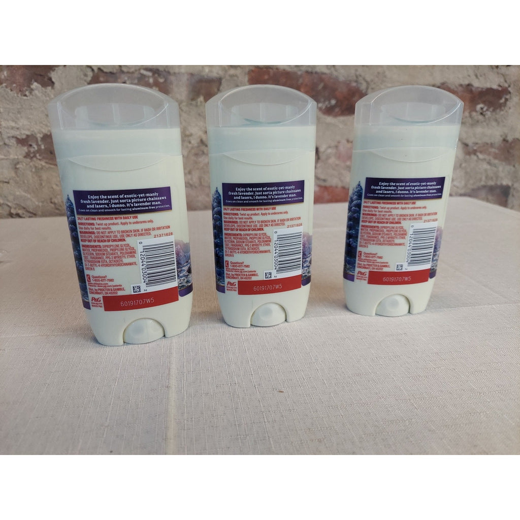 Old Spice Deodorant Wilderness no Aluminum Smooth Glide Lavender Spring Water 3