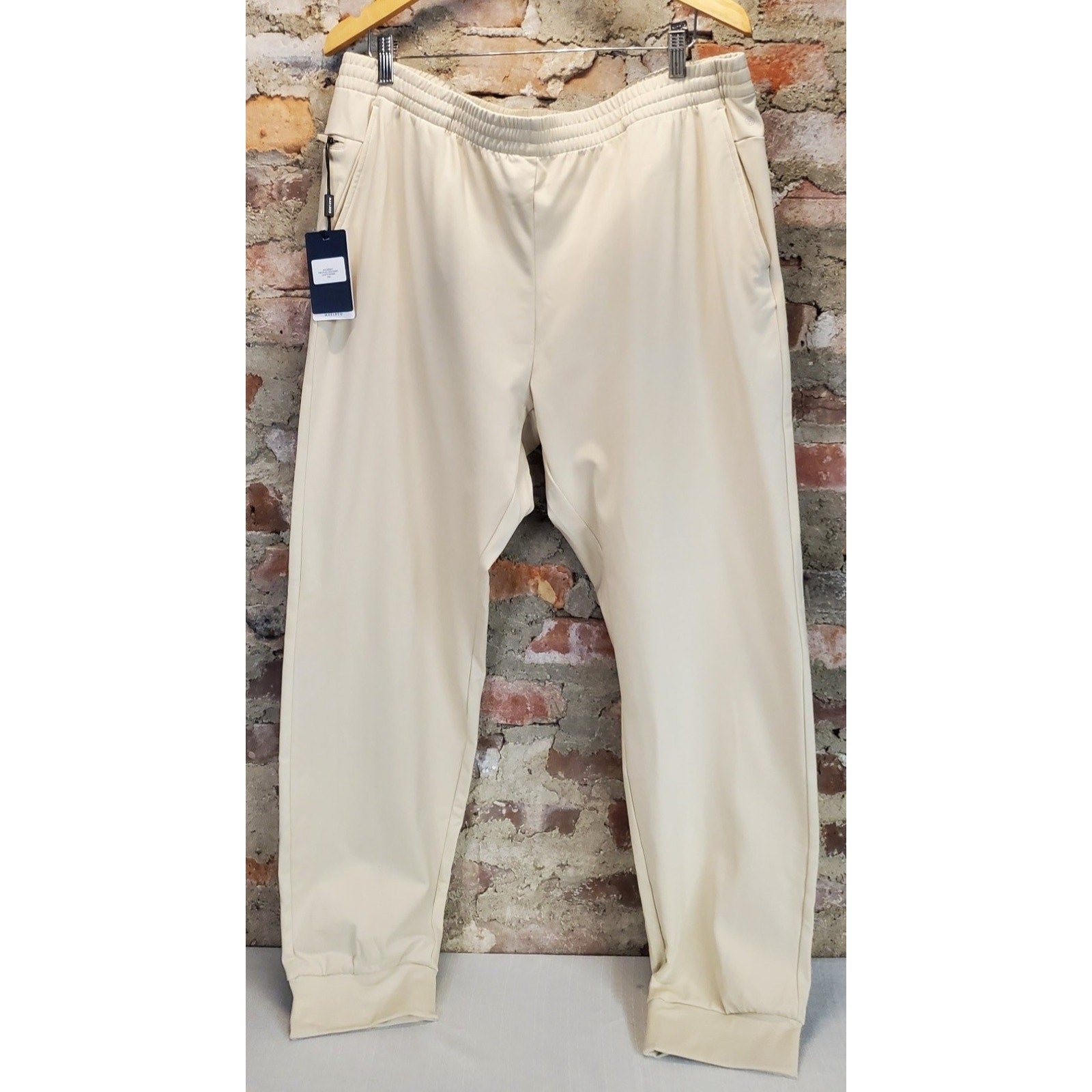 MAELREG ProFlex Joggers 3XL Light Khaki Mens Athletic Sweatpants Elastic