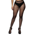 VASNOMX Womens Fishnet Tights Rhinestone Sparkly Sheer Black Hosiery