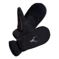 SKYDEER Mens Womens Mittens Black Genuine Deerskin Fleece Warm Winter Outdoor