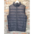 PRIMARK Mens Puffer Vest Medium Black Full Zip Insulated Sleeveless Lightweight