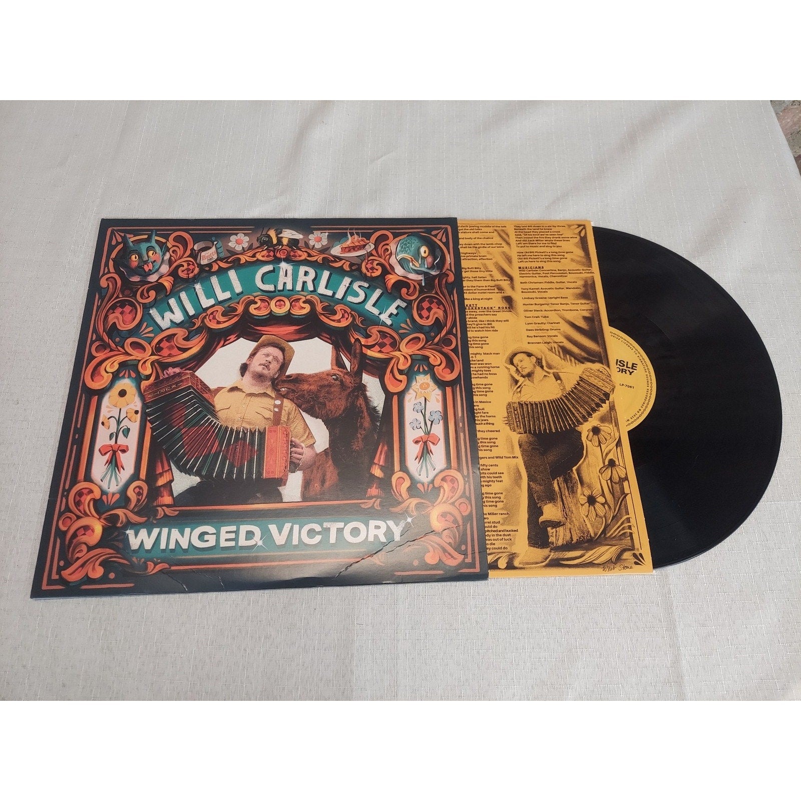 Willi Carlisle Winged Victory 2020 Vinyl Record LP Folk Americana Country Music