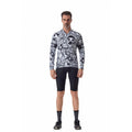 Cycle Run Mens Cycling Jersey XXL Black White Graphic Print Long Sleeve Bike