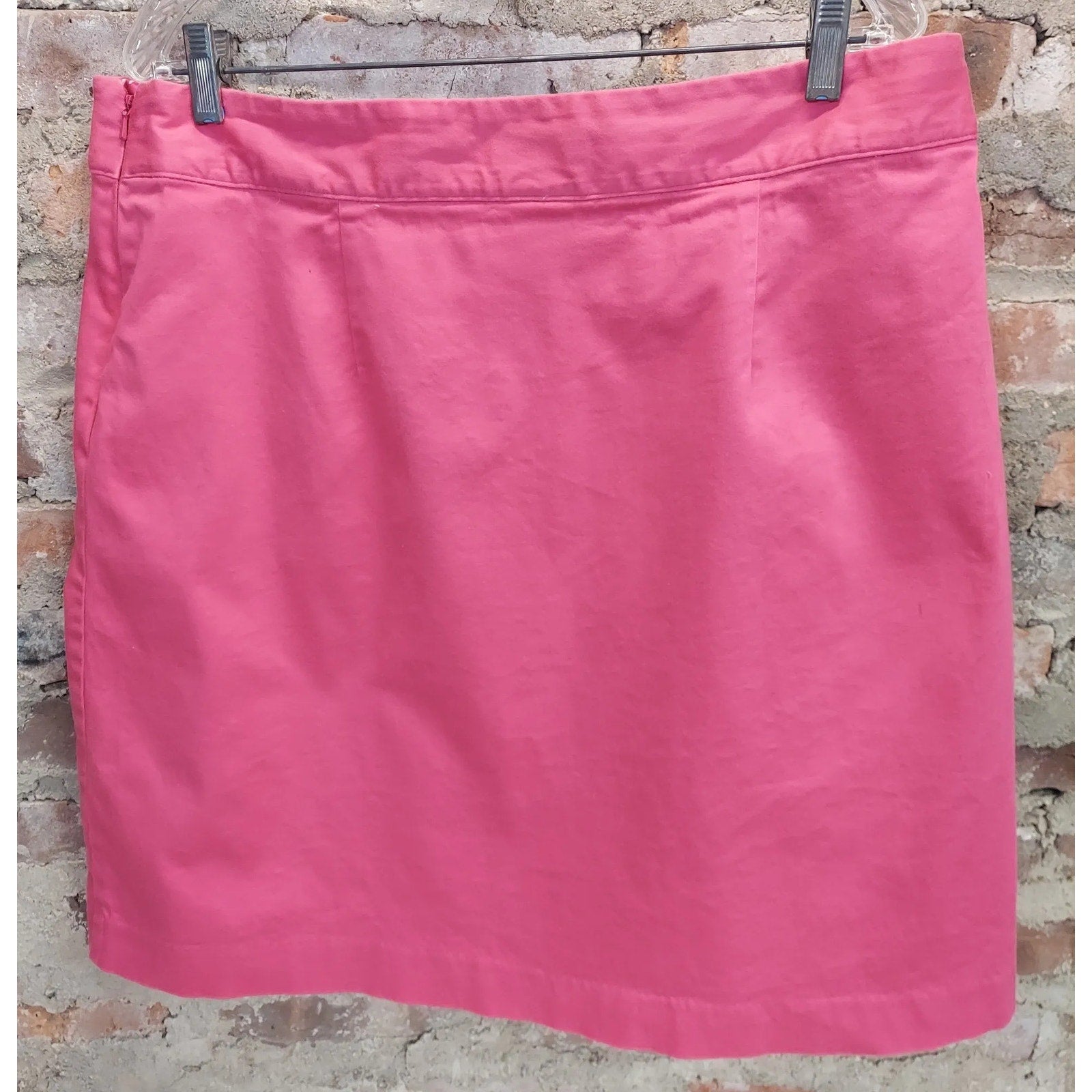 Worthington Womens Skirt Size 18 Pink Stretch Cotton Blend Pleated A Line