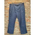 Wrangler Mens Jeans 42x30 Blue Denim Button Fly Straight Leg Workwear