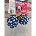 MyPet & Me Rope Chew Ball Dog Toy Blue Daisy Floral Pattern Lot 2
