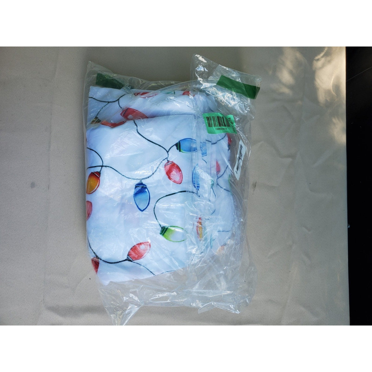 Christmas Holiday Tablecloth String Lights Fabric Festive Decor 60 x 104 Inch