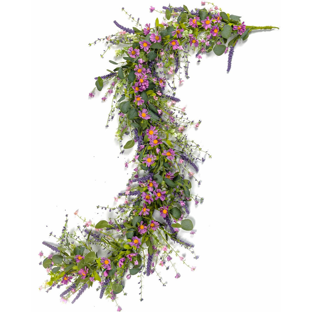 Artificial Flower Garland 6ft Lavender Eucalyptus Greenery Wedding Home Decor