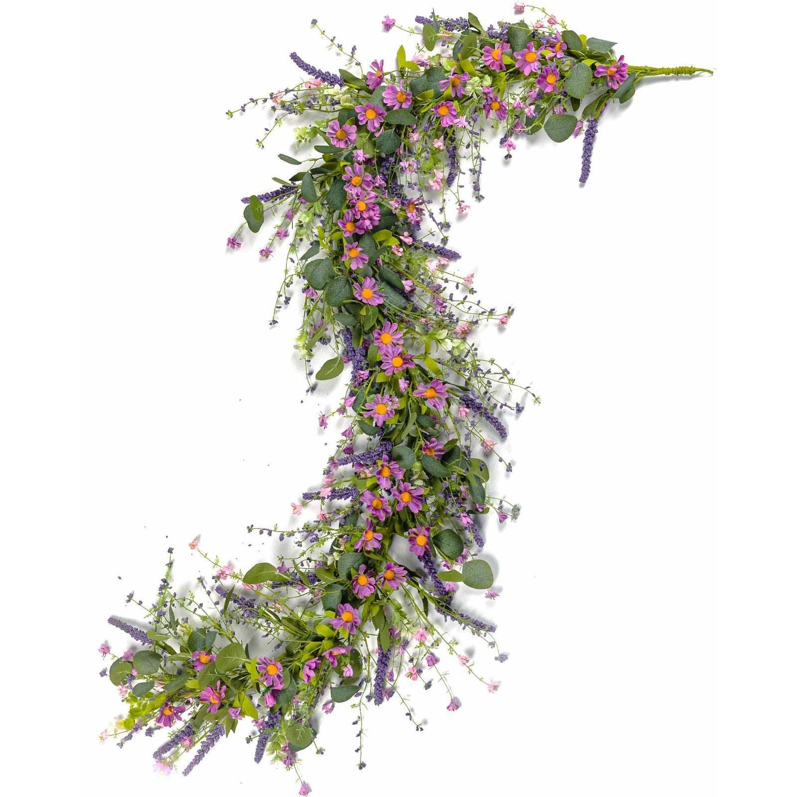 Artificial Flower Garland 6ft Lavender Eucalyptus Greenery Wedding Home Decor