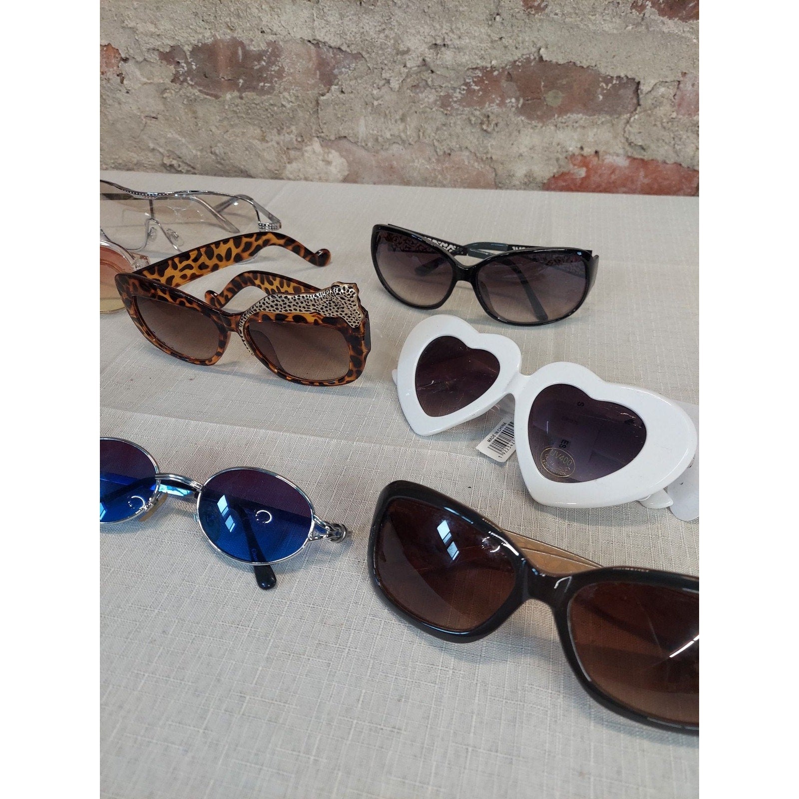 Womens Sunglasses Lot 8 Pairs Mixed Fashion Styles Heart Leopard Polarized