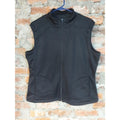 Bolle Sport Womens Full Zip Vest XL Black Athletic Sleeveless Mock Neck