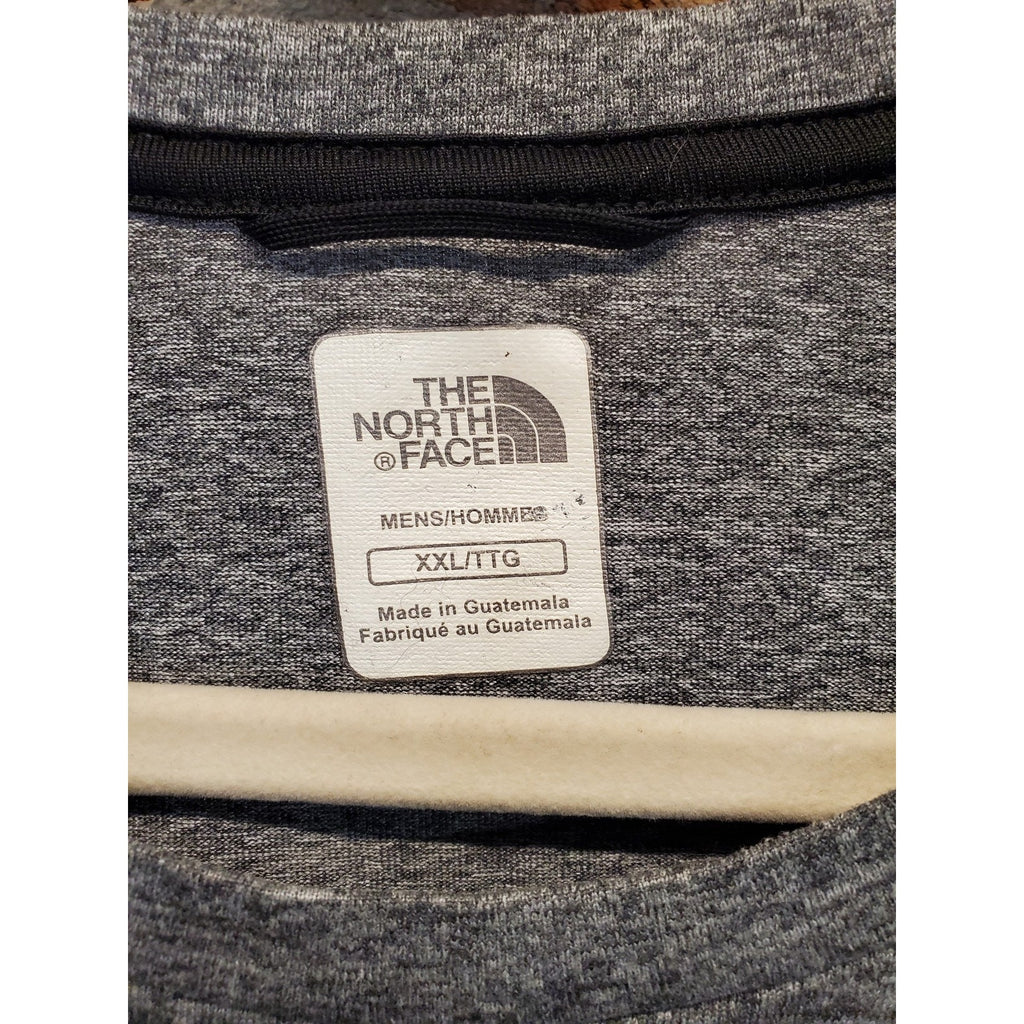 The North Face Mens T-Shirt XXL Heather Gray Short Sleeve Graphic Logo