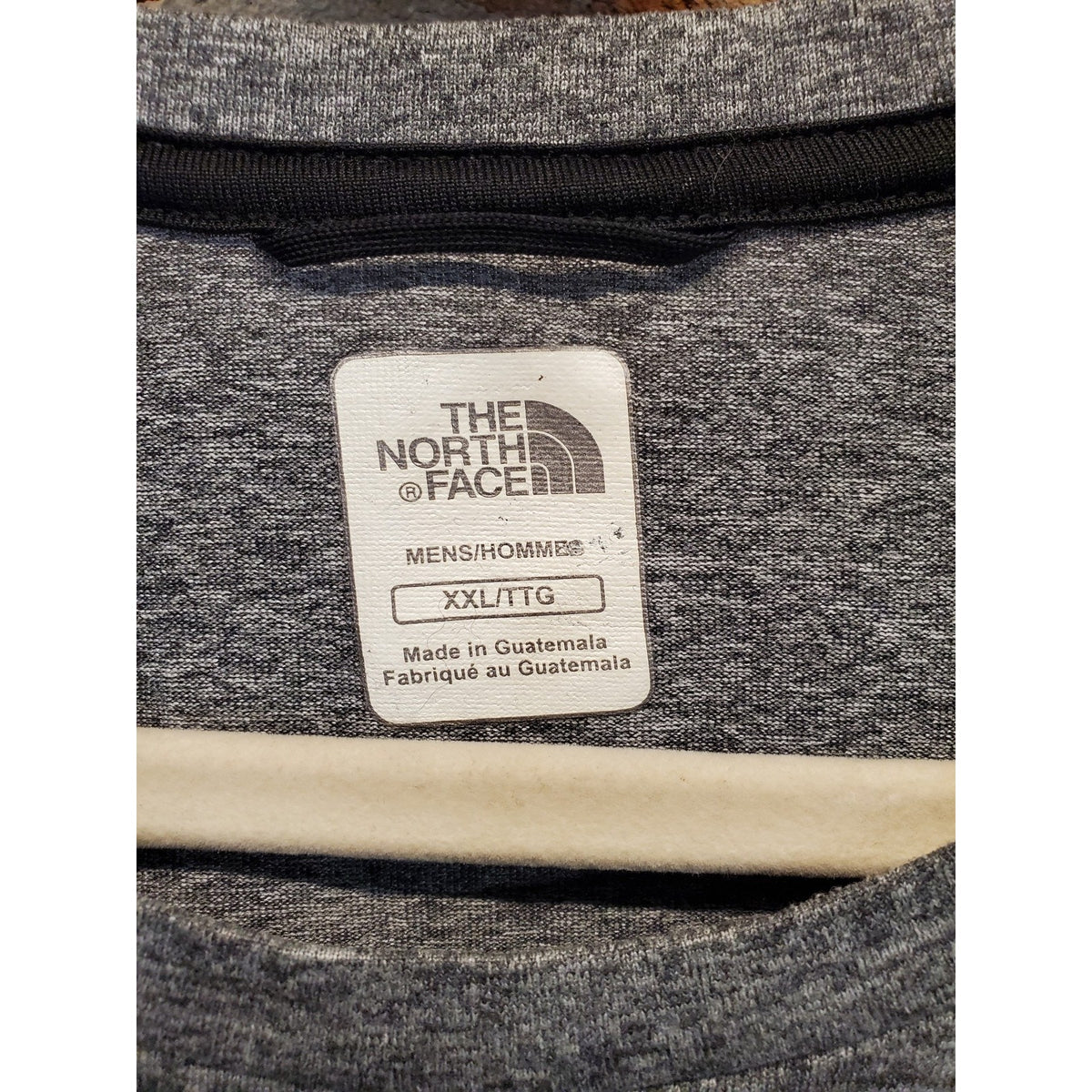 The North Face Mens T-Shirt XXL Heather Gray Short Sleeve Graphic Logo