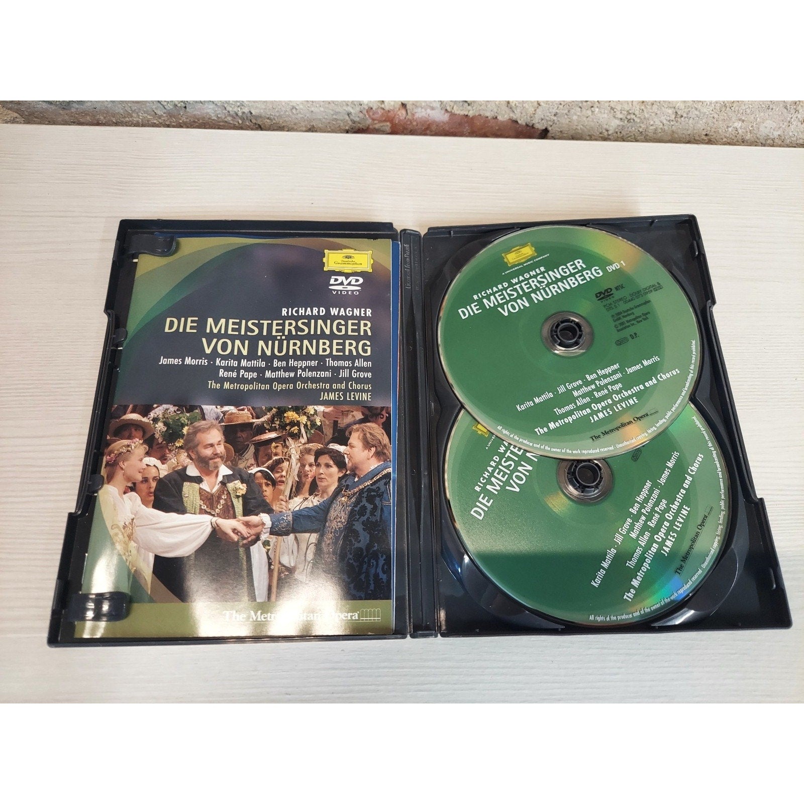 Richard Wagner Die Meistersinger von Nürnberg 2 DVD James Levine