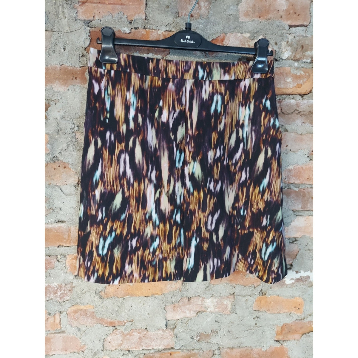 Paul Smith Womens Mini Skirt 44 US 12 14 Multicolor Abstract Print Polyester NWT