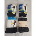Womens Tights Lot L'eggs Gildan Nobo XL Queen L/XL Black Footless Compression