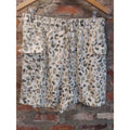 LIVE WELL Lounge Womens Shorts 14 16W Camo Print Drawstring Elastic Waist Cargo