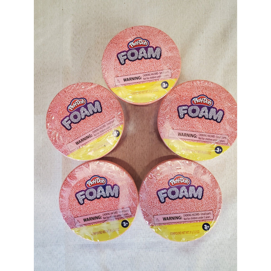 Play-Doh Foam 5 Pack Lot Pink 3.2oz Kids Sensory Craft Activity Toy New Sealed