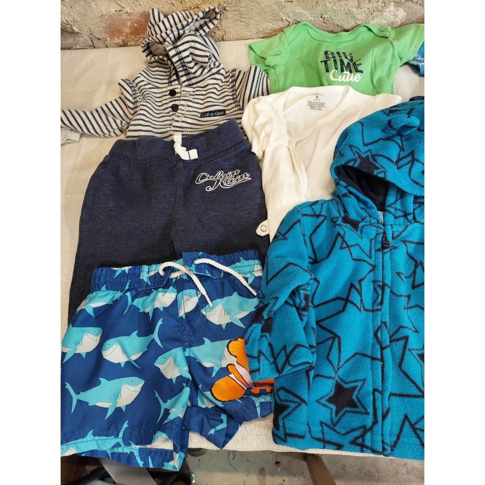 Calvin Klein Carters Baby Infant Clothes Lot 3-6mo Bodysuits Hoodie Jacket Pants