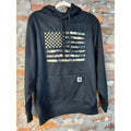Buffalo Outdoors Mens Hoodie USA American Flag Camo Graphic Sweatshirt Size M