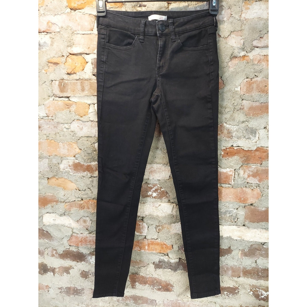 So! Womens Jegging 3/26 Black Low Rise Skinny Stretch Denim Jeans