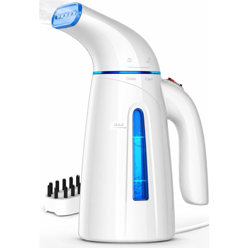 Handheld Garment Steamer Portable Travel Clothes Wrinkle Remover White Blue