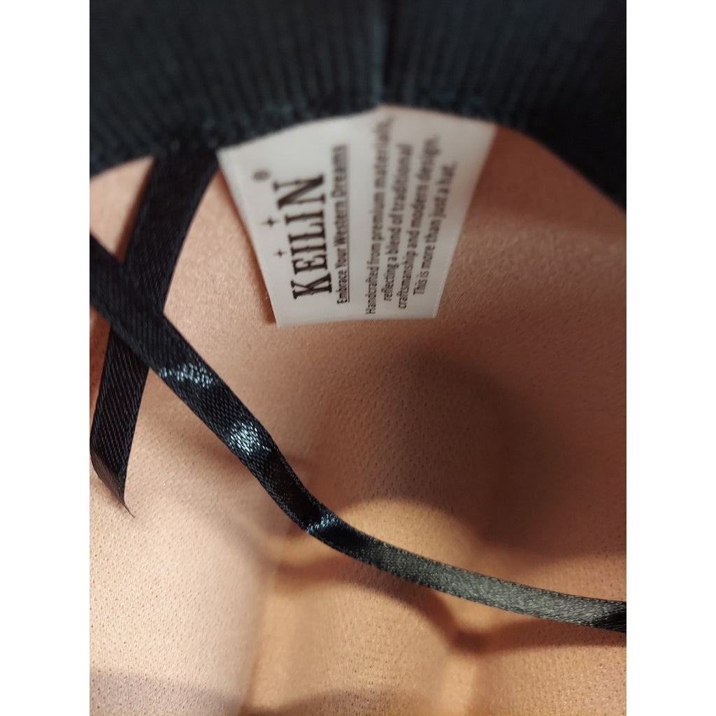 Keilin Womens Cowgirl Hat X-Large Blush Pink Wide Brim Western Ribbon Tie