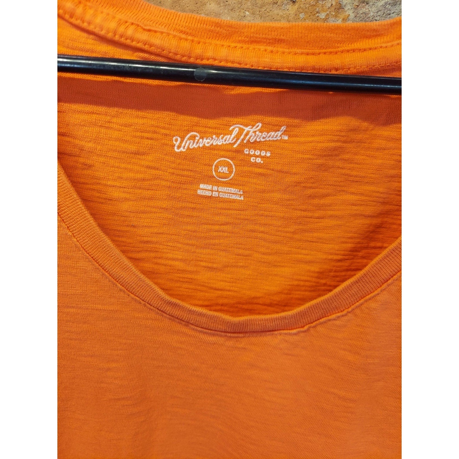 Universal Thread Womens T-Shirt Dress XXL Orange Short Sleeve Scoop Neck Casual