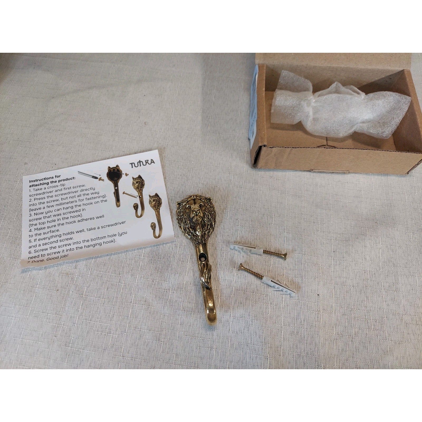 Hook lion, coat hook lion head, brass clothes hook, Wall Bag Hook Bathroom Towel
